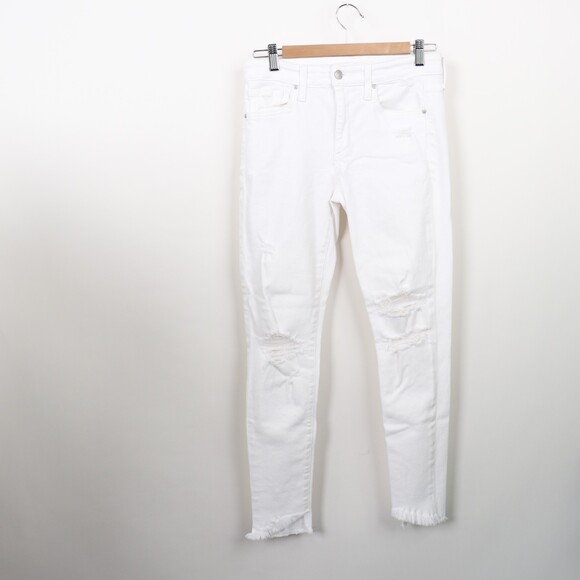 Joe's Jeans Nadeen Flawless High Rise Skinny ankle with a raw tulip hem 27 - Picture 3 of 7